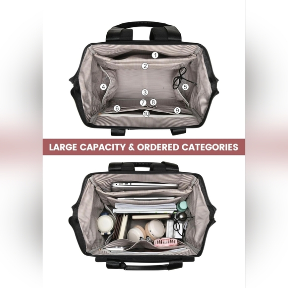 Lovevook 18" Convertible Laptop Travel Backpack w/Accessory Bag - Picture 4 of 10